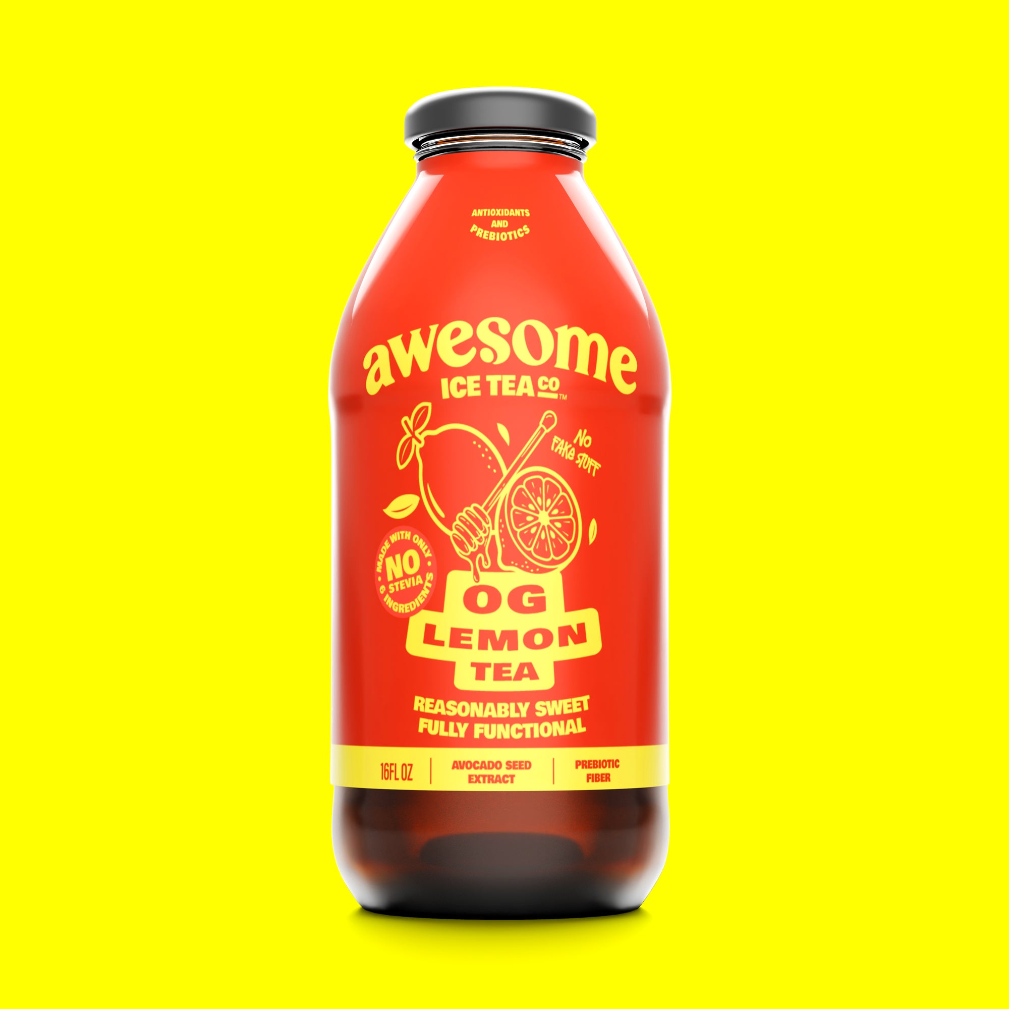 OG Lemon Iced Tea — Antioxidants & Prebiotics (12-Pack) – Awesome